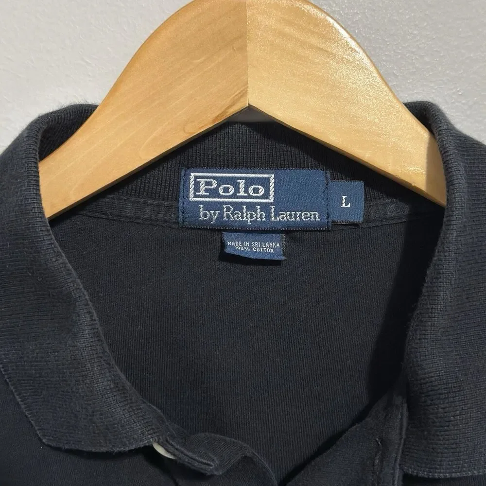Polo Ralph Lauren Polo Shirt Black Red Pony Large